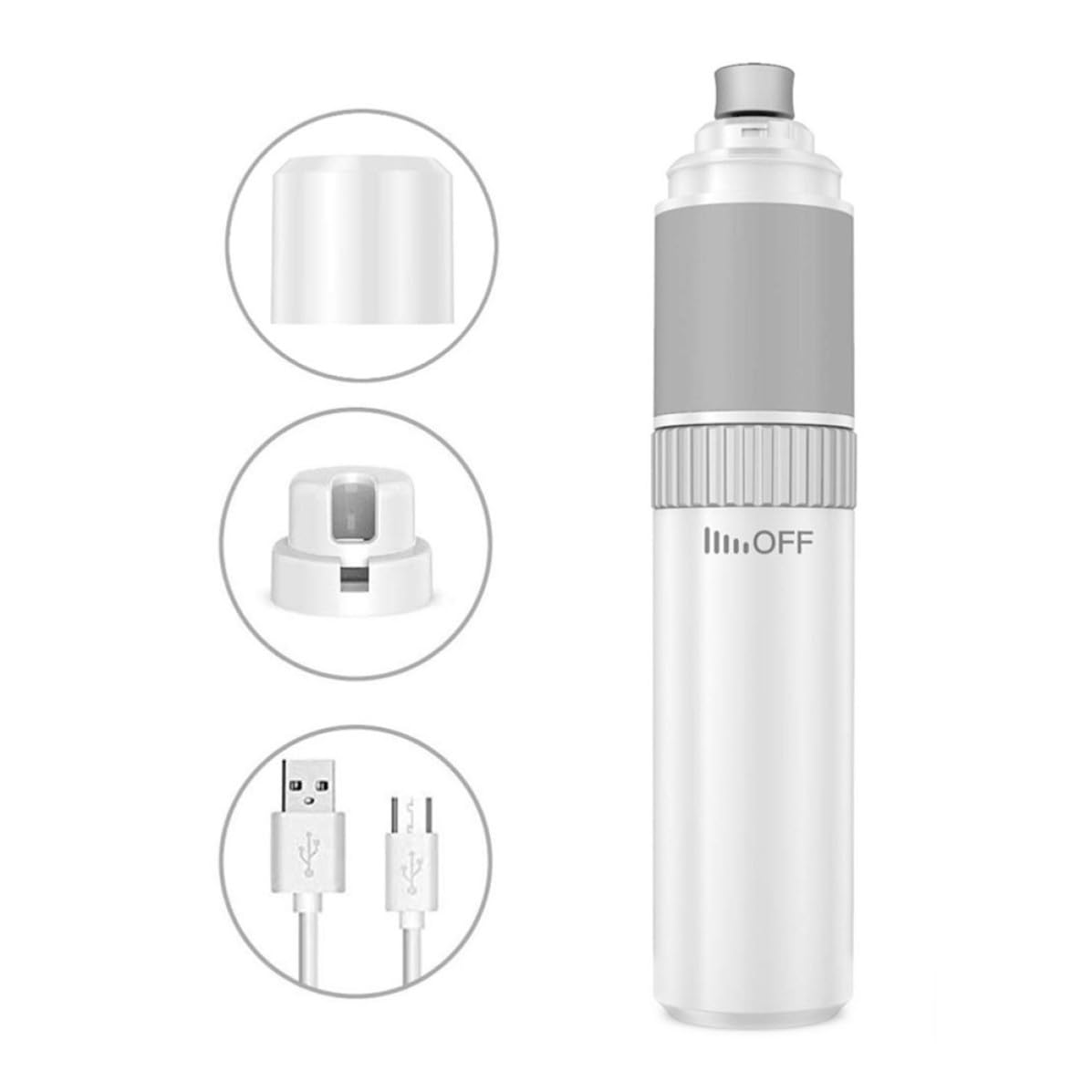 Electric Pet Nail Grinder with Adjustable Speed White M9395