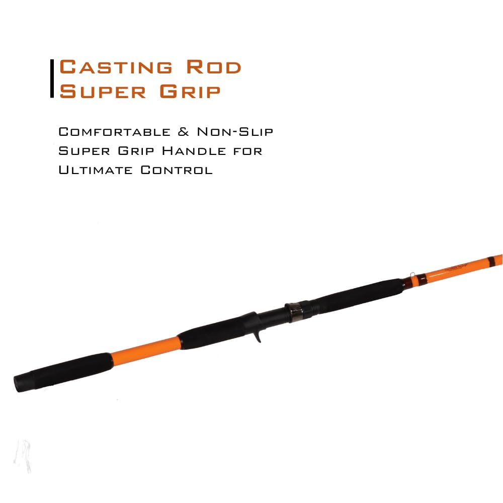 7'6" One-Piece Casting Rod with S-Glass, E-Glass & Carbon Graphite O2835
