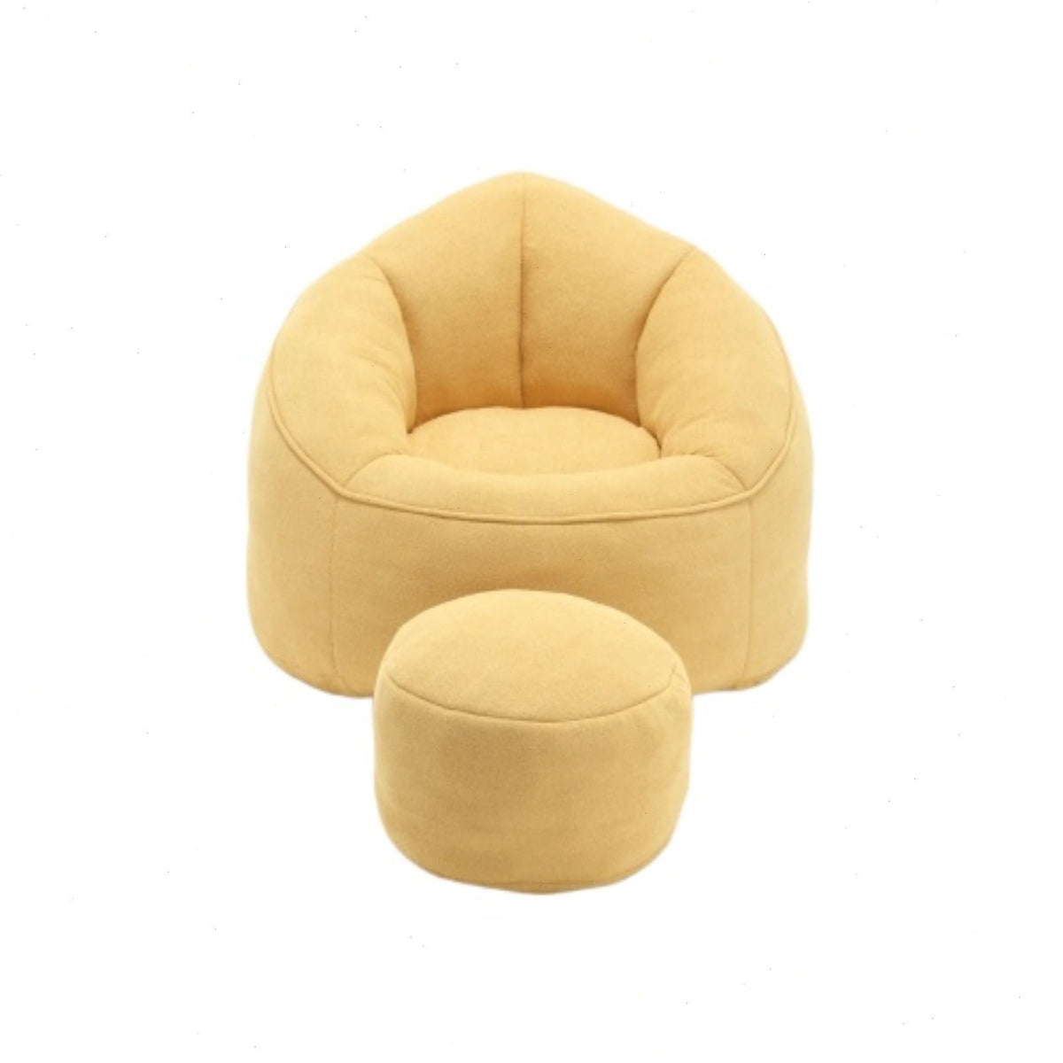 Microfiber Memory Foam Bean Bag Chair with Footstool S888352