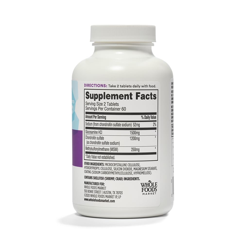 Glucosamine Chondroitin and MSM 120 Tablets U23741