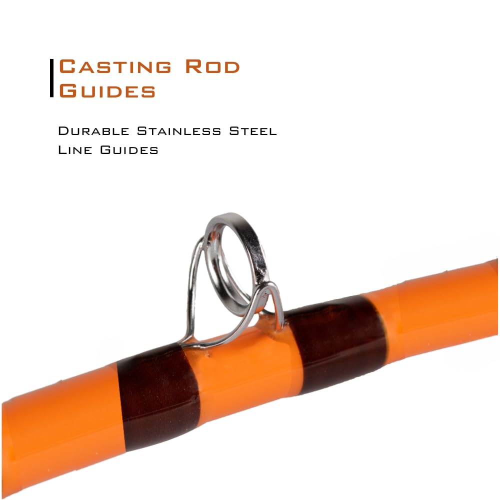 7'6" One-Piece Casting Rod with S-Glass, E-Glass & Carbon Graphite O2835
