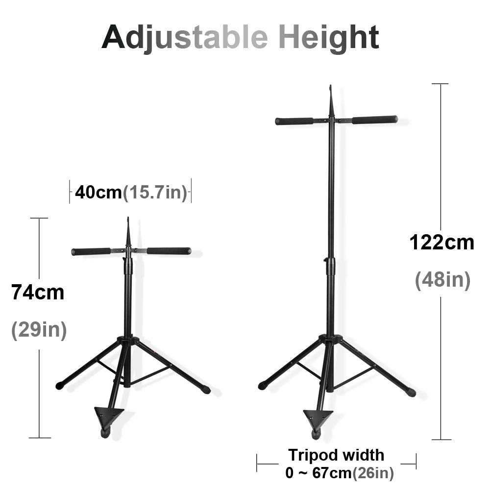 Adjustable Foldable Cello Stand with Bow Hook J8713