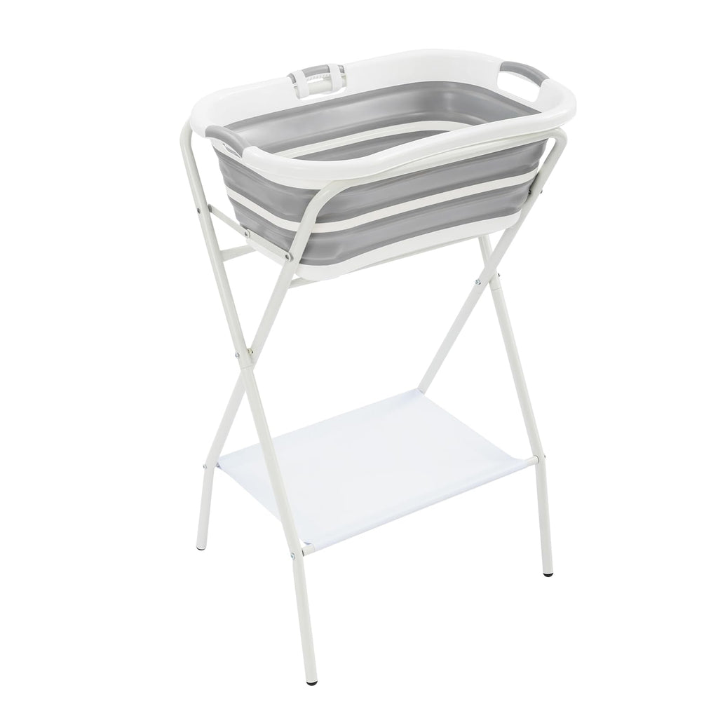 Foldable Pet Bathtub with Stand, 110lbs Capacity Z778