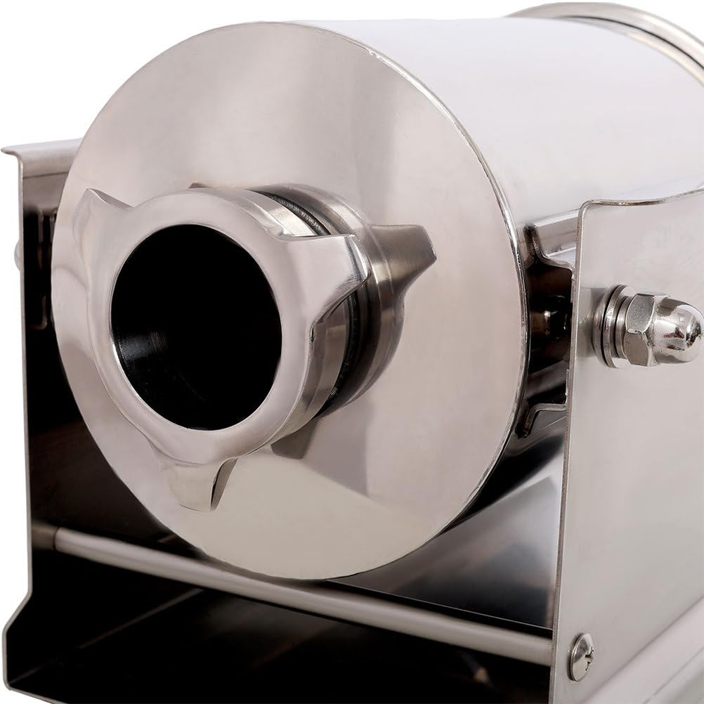 7L Stainless Steel Vertical Manual Sausage Stuffer with 4 Filling Nozzles D62692