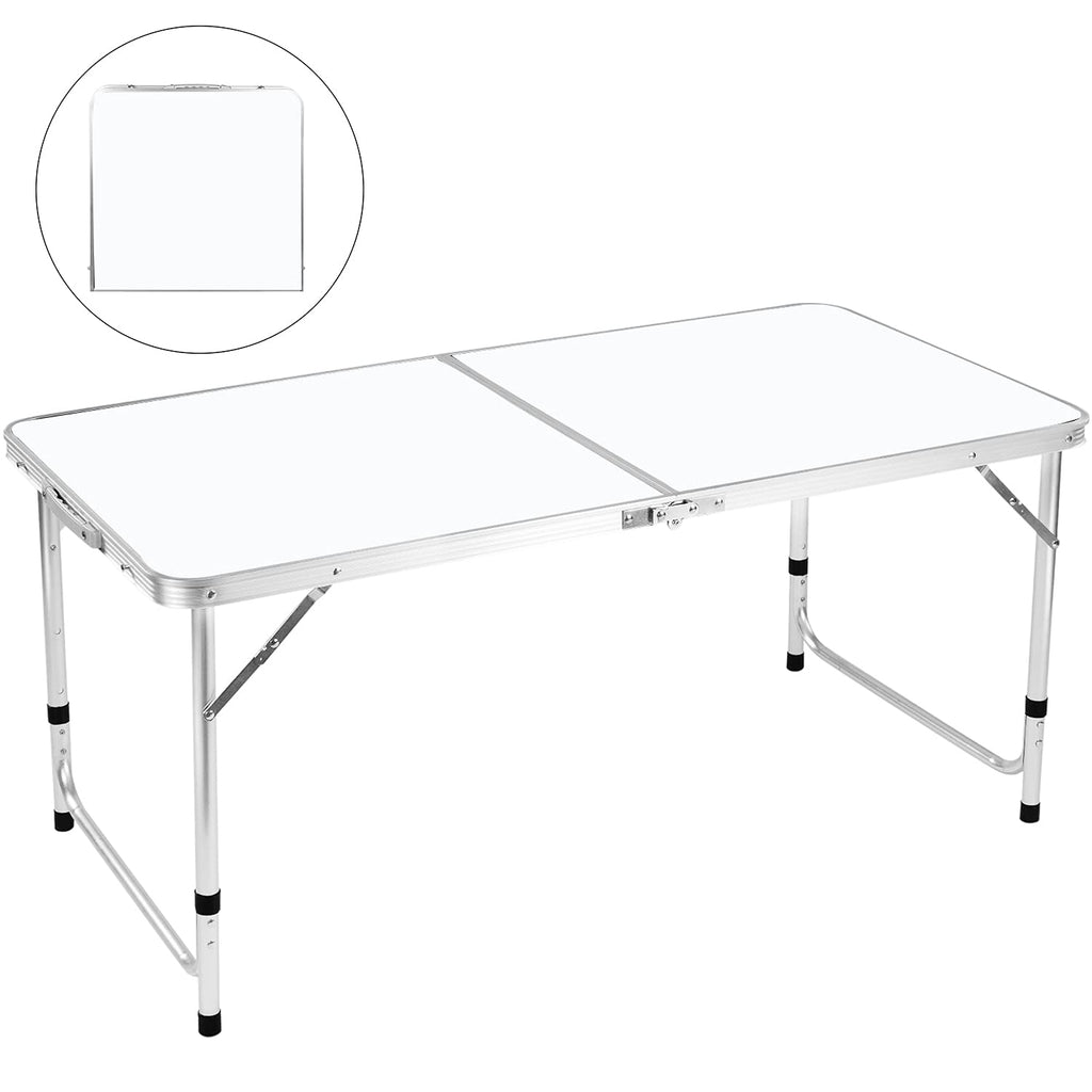 4 FT Aluminum Height Adjustable Folding Camping Table B13629