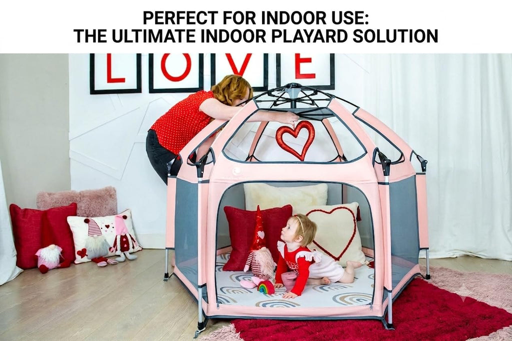 Portable Baby Playpen with Canopy A59933