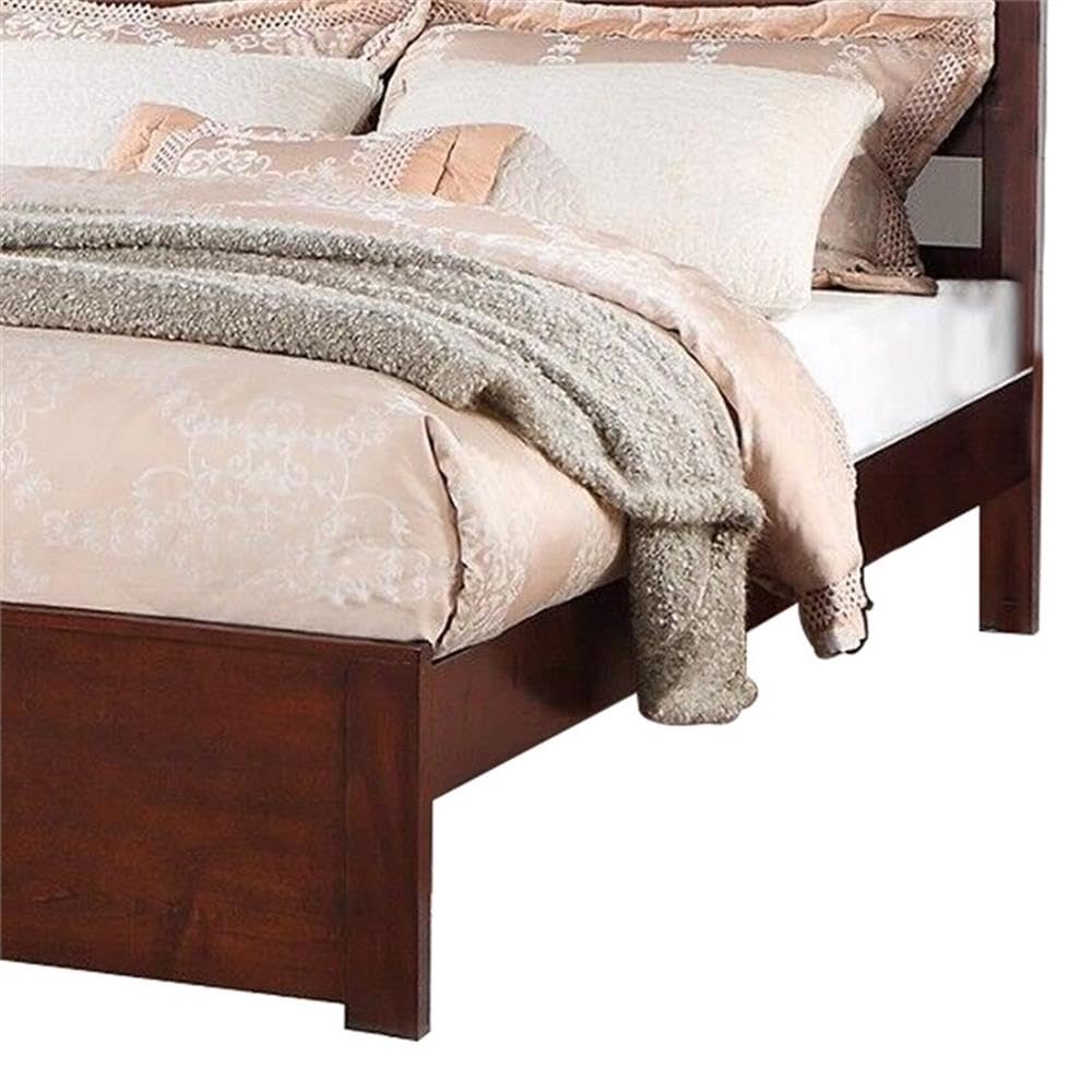 California King Solid Wood Platform Bed with Underbed Storage T6751
