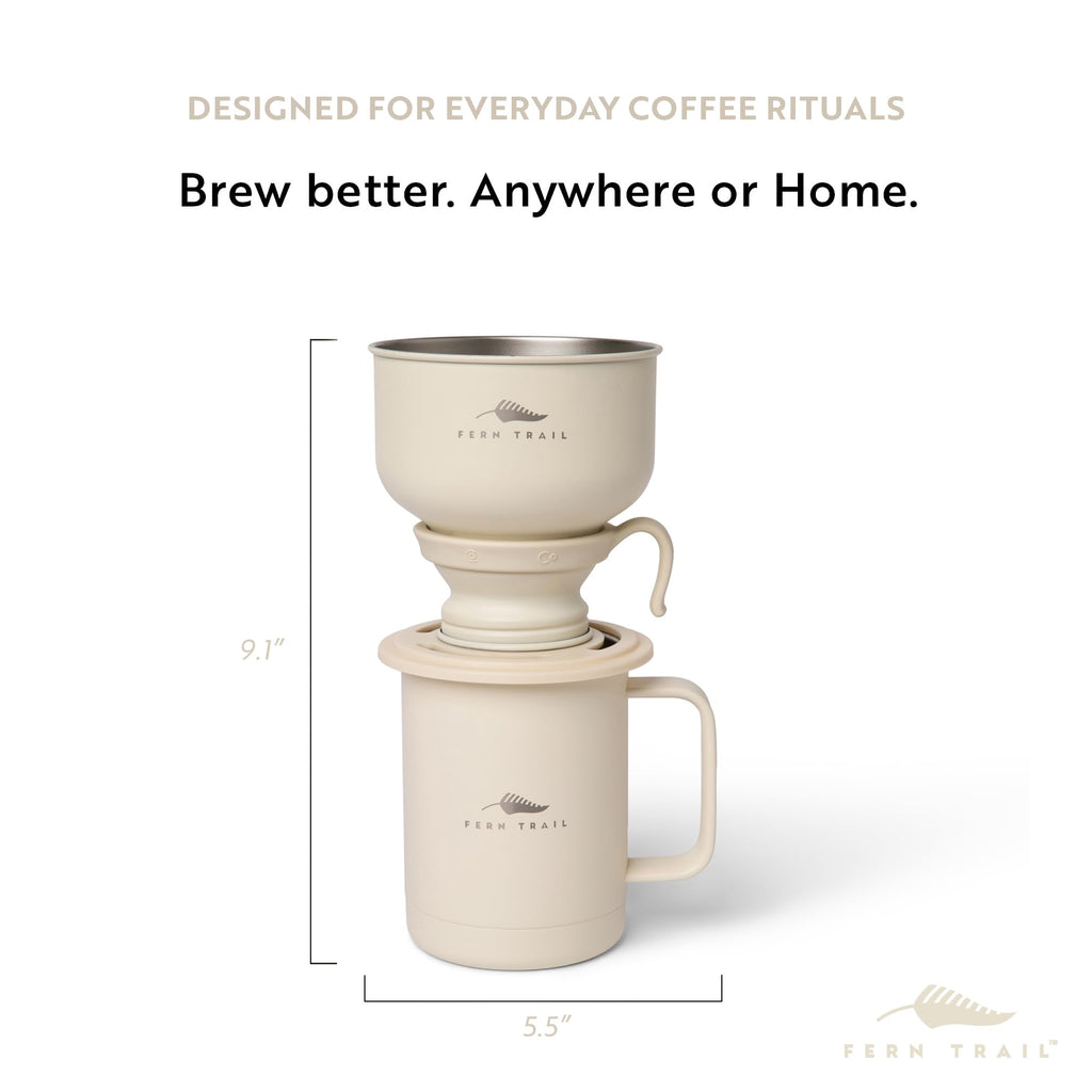12 oz Insulated Mug with Lid and Reusable Coffee Filter E5679