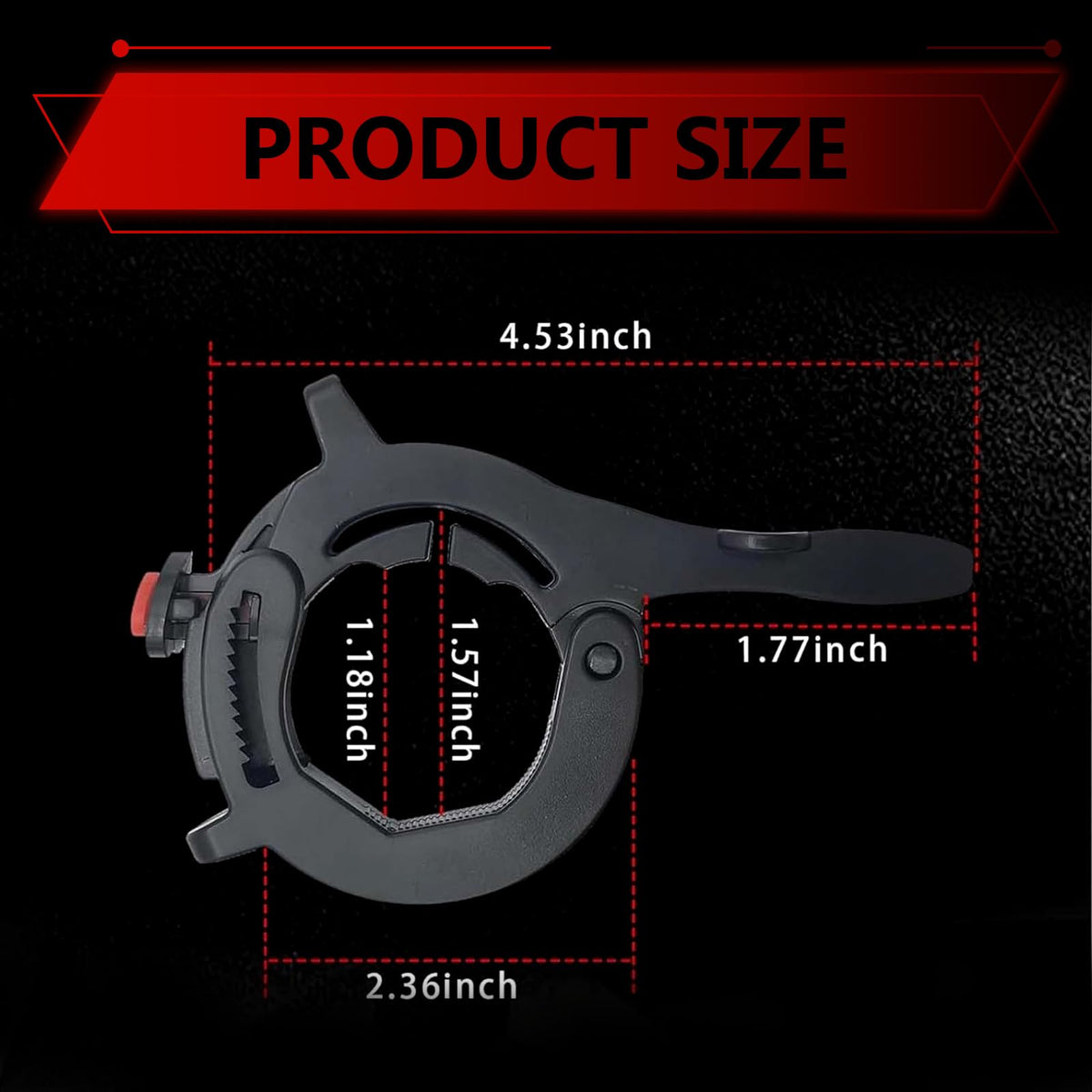 Motorcycle Throttle Lock Cruise Control 1.18"-1.57" Black K7103