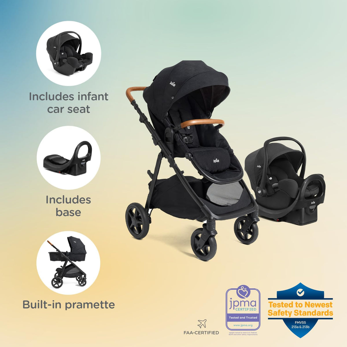 Lightweight 4-in-1 Stroller & Car Seat Travel System M269506