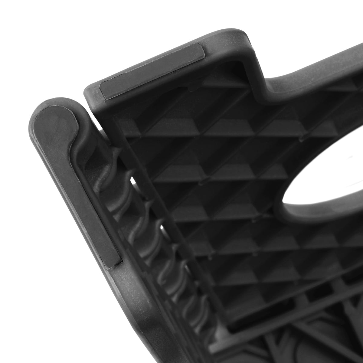 Black Set of 2 Folding Plastic Step Stool with Handle Q9164