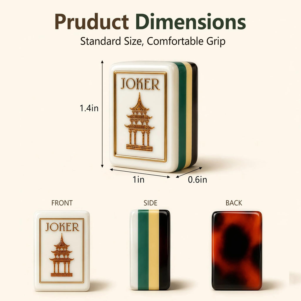 4 Layer Acrylic Mahjong Tile Set Y6091