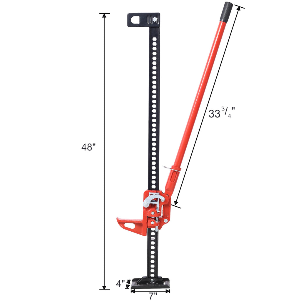 48" 7000 lbs Capacity Ratcheting Utility Farm Jack Q47667