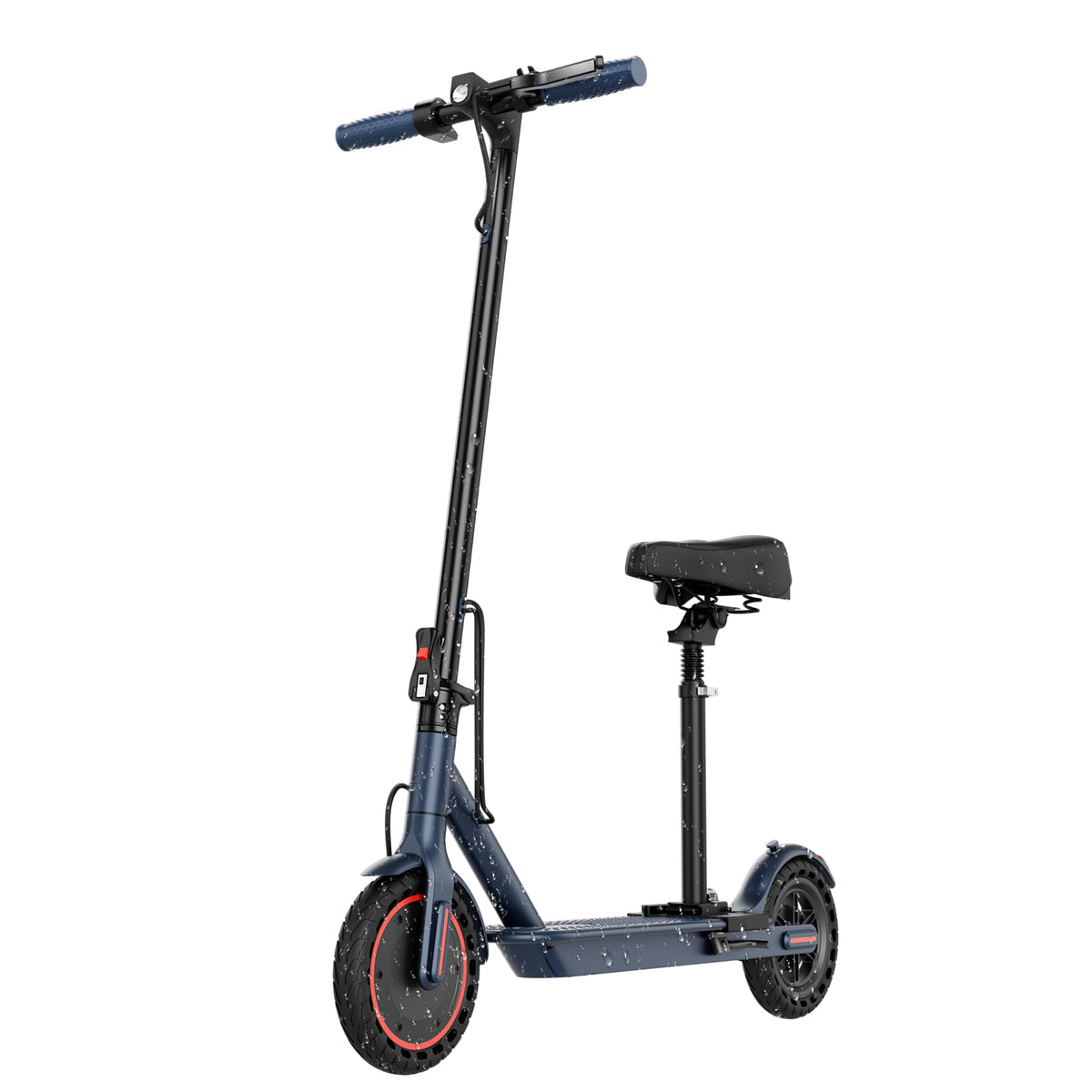 Foldable Pink Electric Scooter with Seat J696402
