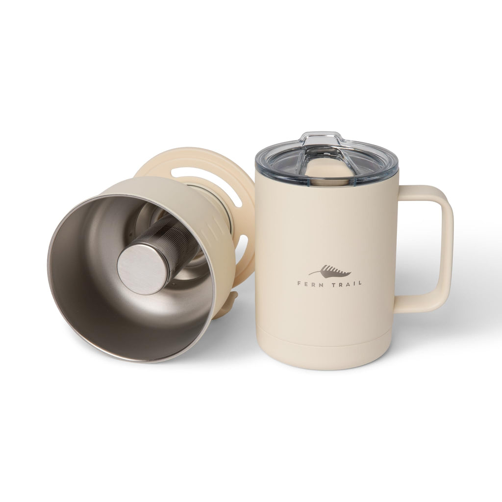 12 oz Insulated Mug with Lid and Reusable Coffee Filter E5679