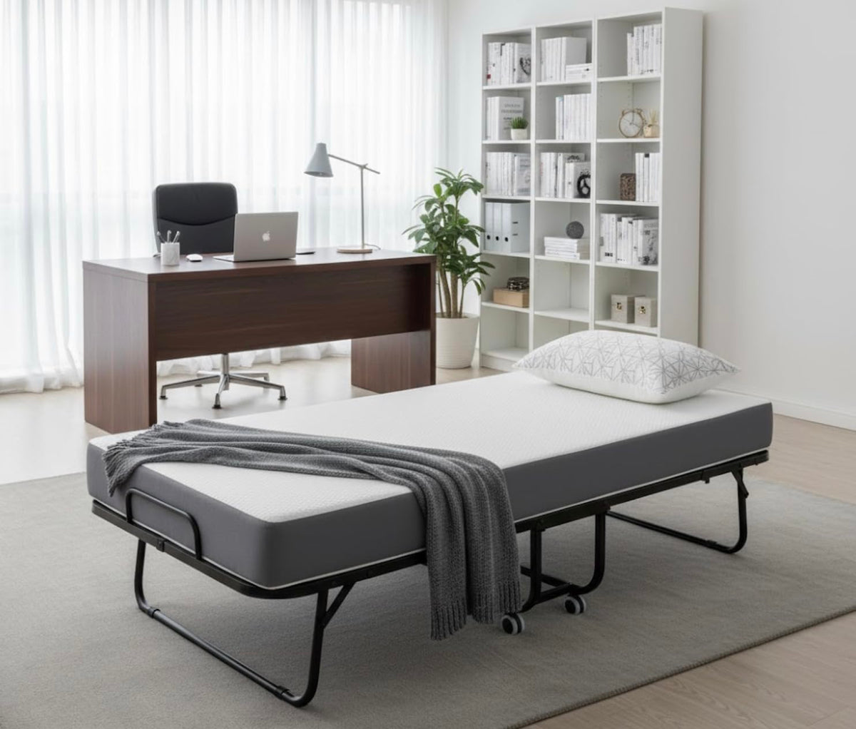 Foldable Bed with 5" Memory Foam Mattress R147