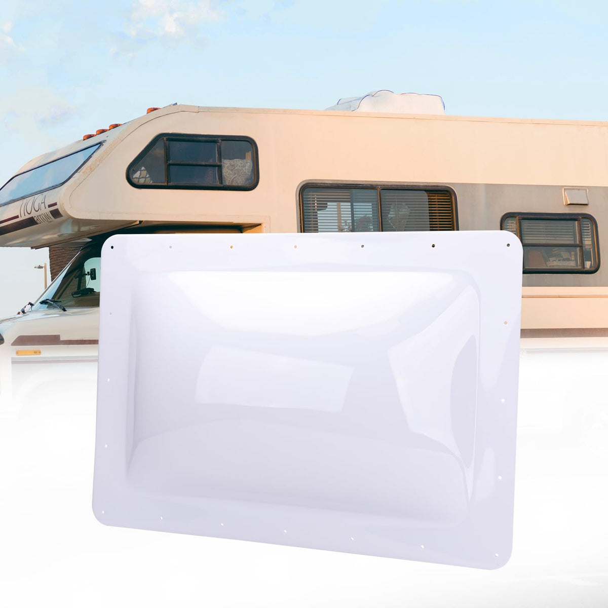 White 18" x 26" RV Skylight Replacement F7558