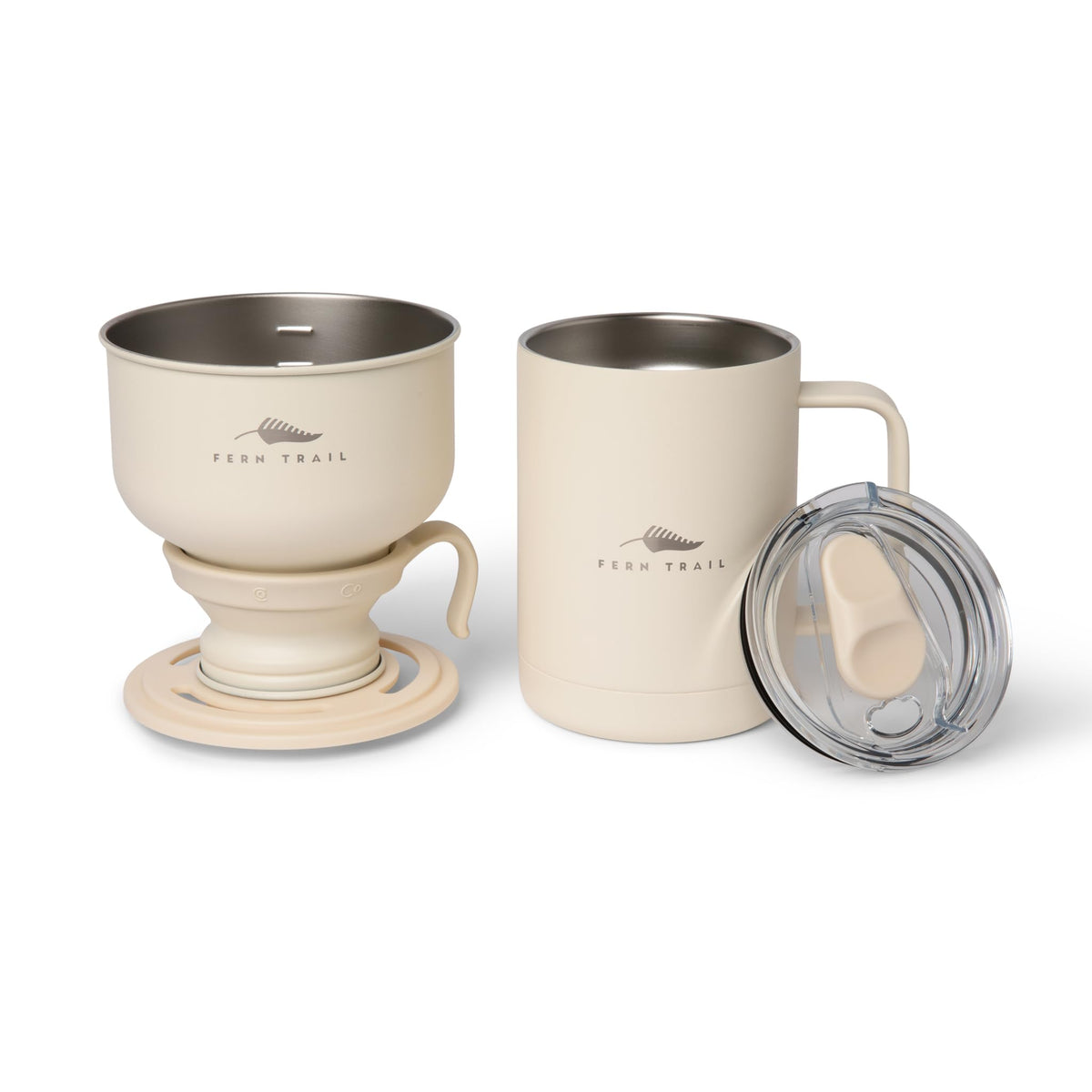 12 oz Insulated Mug with Lid and Reusable Coffee Filter E5679