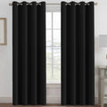100% Blackout Thermal Insulated 96 inch Grommet Curtains U5550