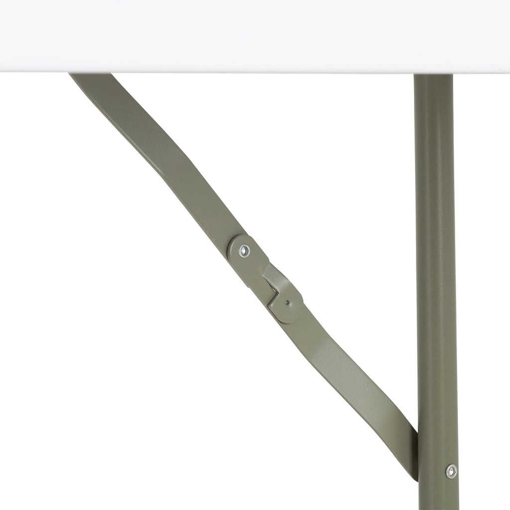 White Rectangular Blow-Molded Plastic Folding Training Table P517274