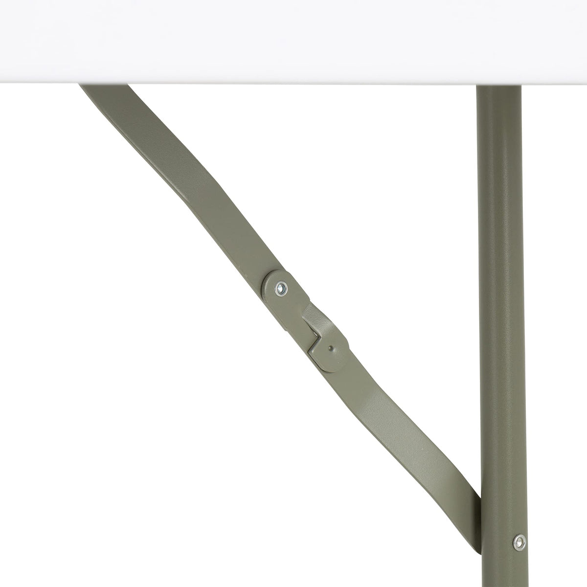 White Rectangular Blow-Molded Plastic Folding Training Table P517274