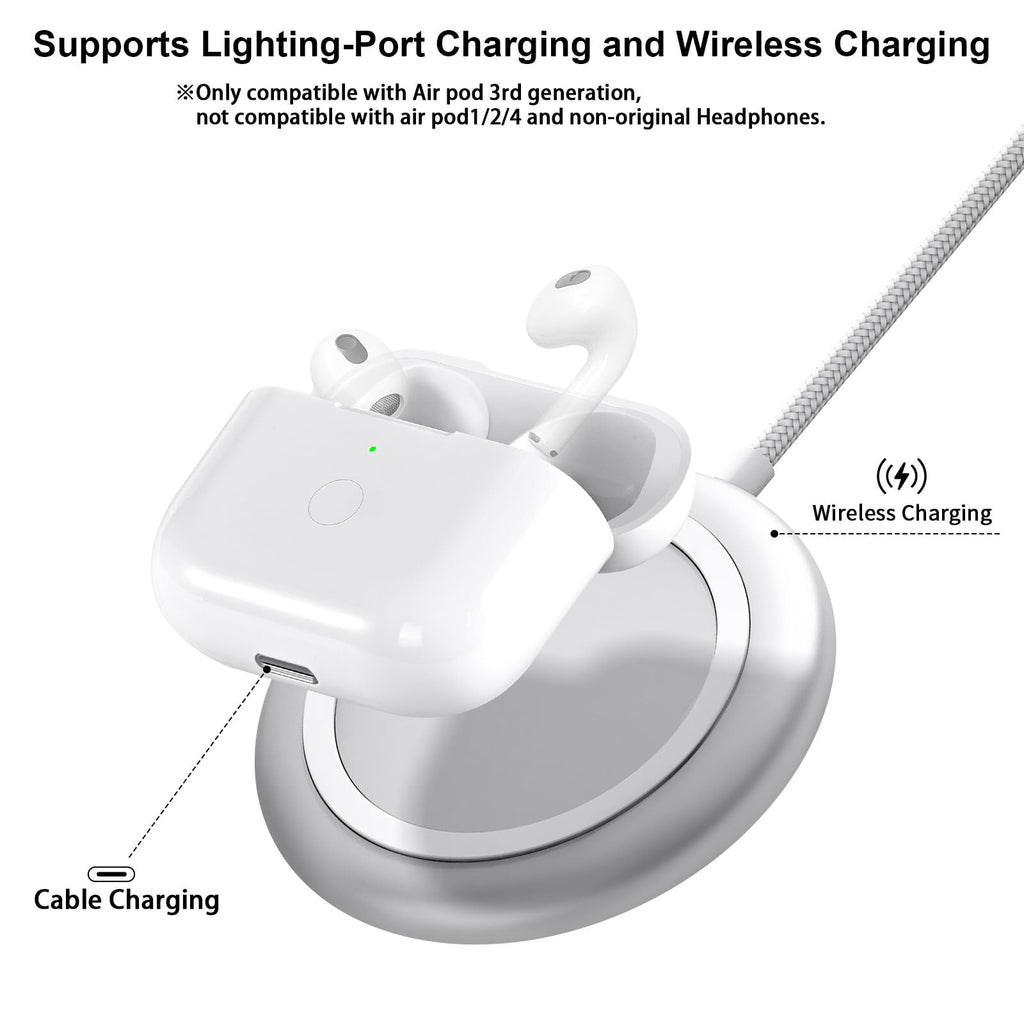 Wireless Charging Case Replacement with Bluetooth Pairing Sync Button V8073