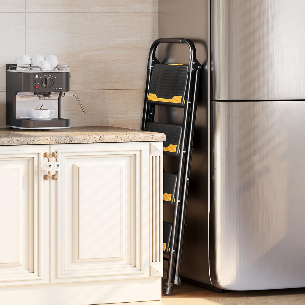 4 Step Ladder Black T185