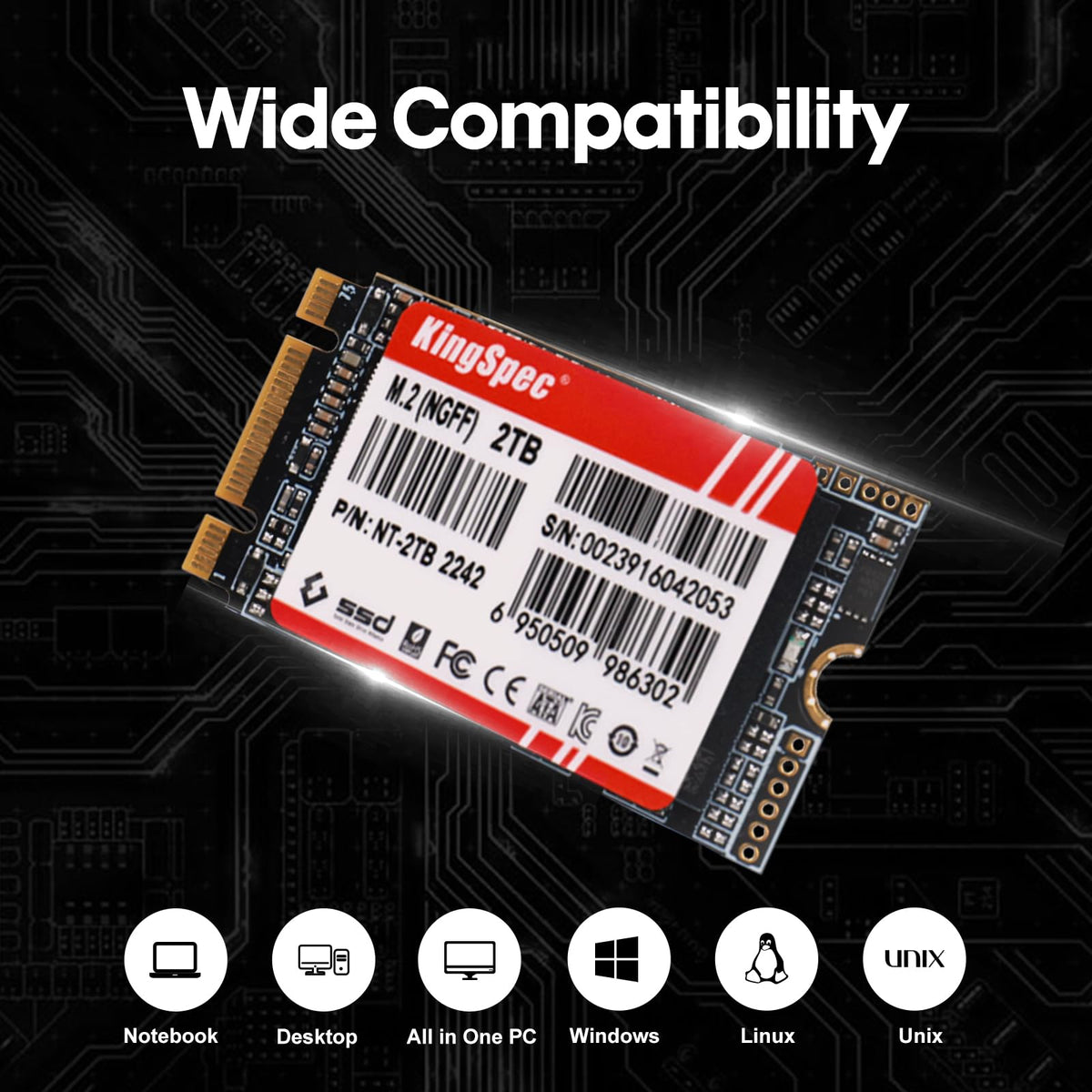 512GB M.2 2242 SATA III SSD H829
