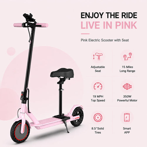 350W/500W Electric Scooter with Seat, Dual Suspension P995