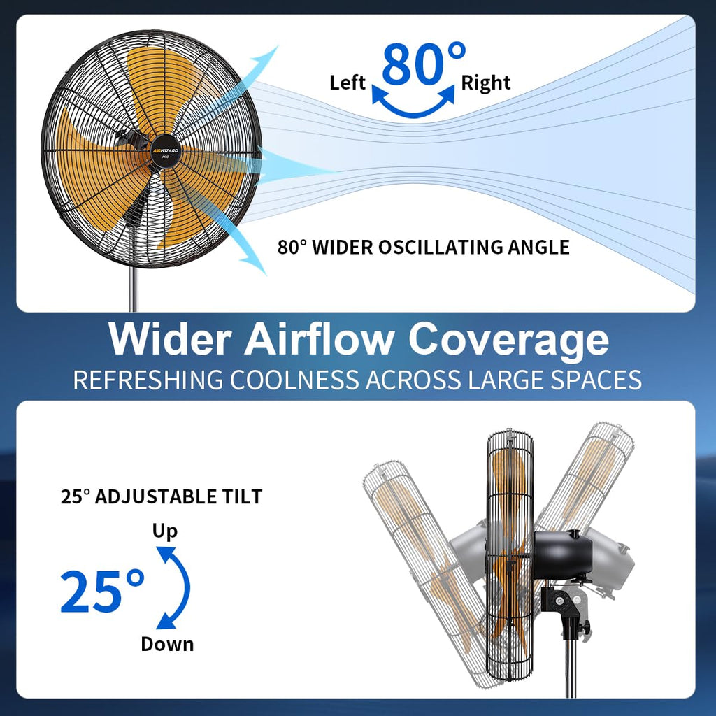 18 inch Oscillating High Velocity Pedestal Fan C17414