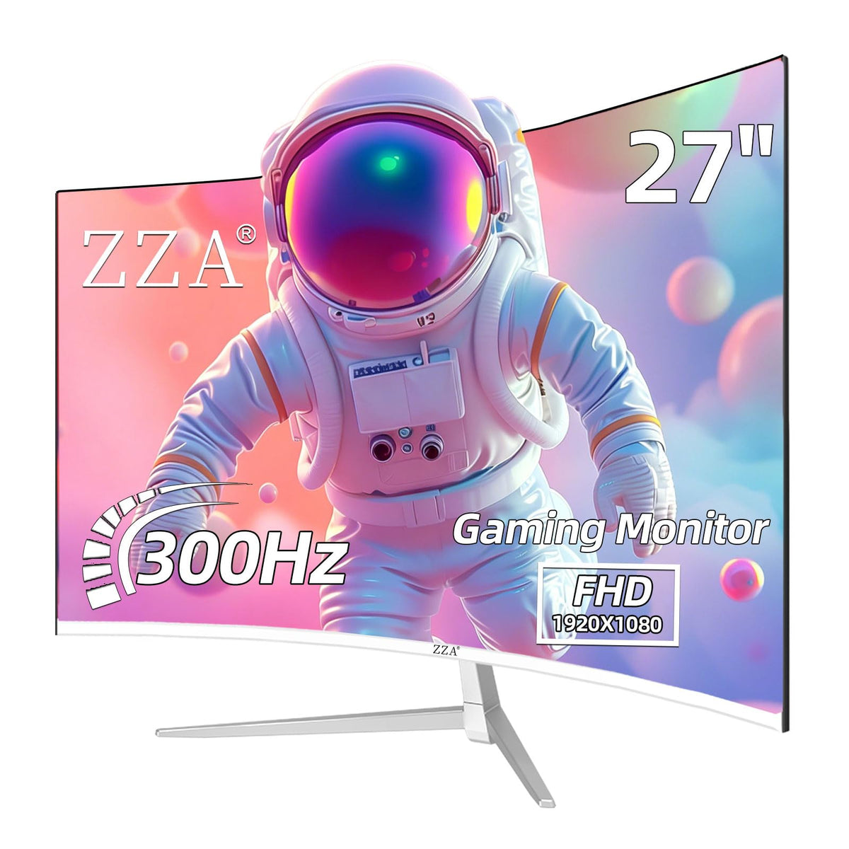 27 inch White Curved Gaming Monitor D5462