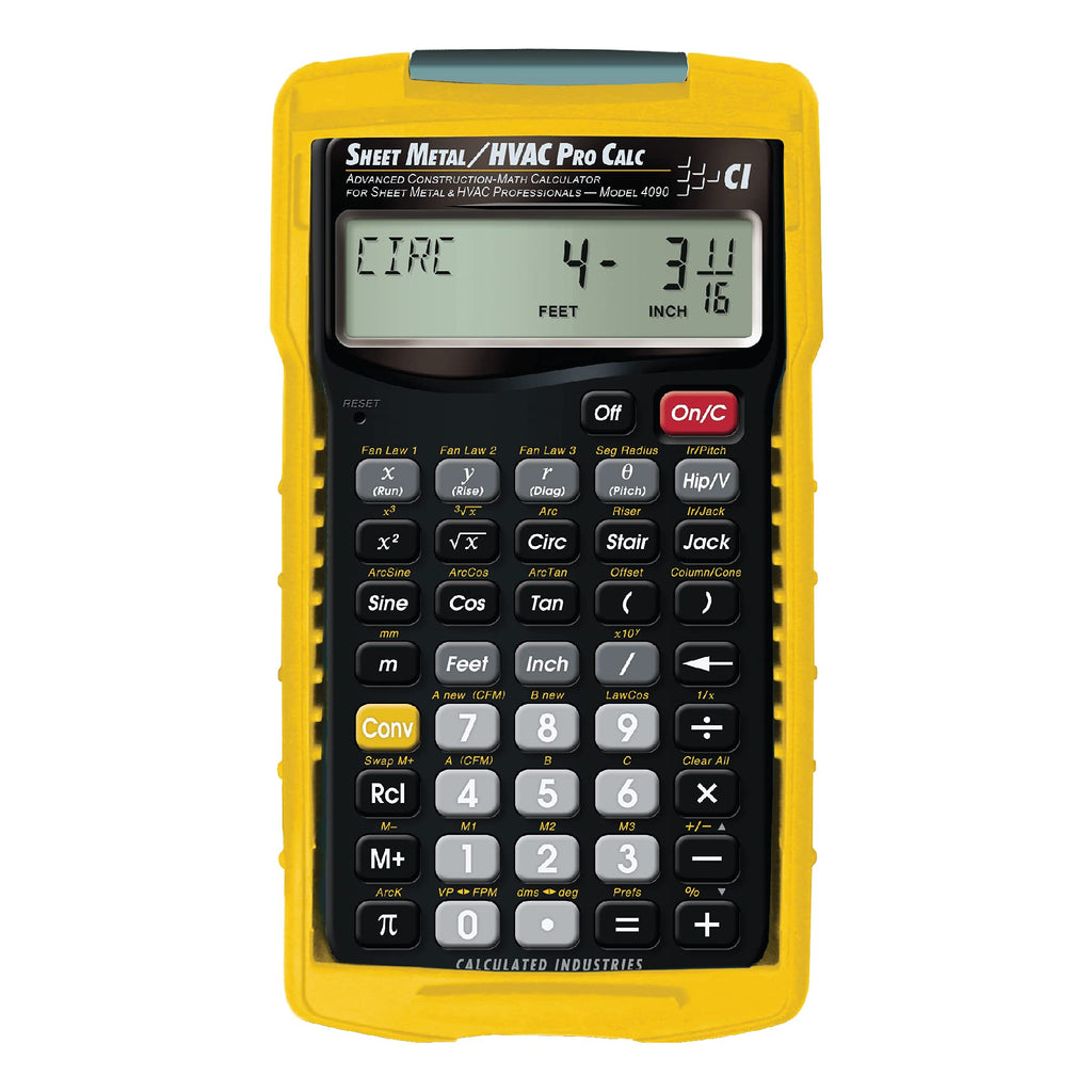 Sheet Metal HVAC Calculator B17523