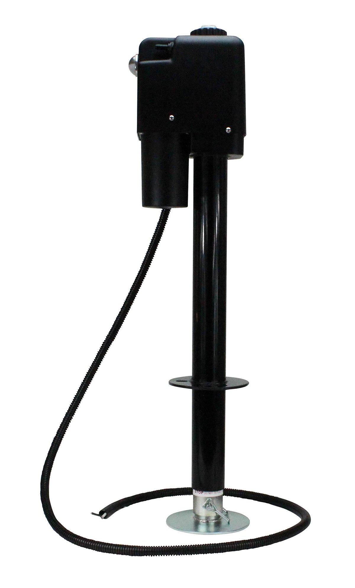 Electric A-Frame Tongue Jack with LED Work Light and Ground Wiring, 3,650 lbs. Capacity, Black T569523