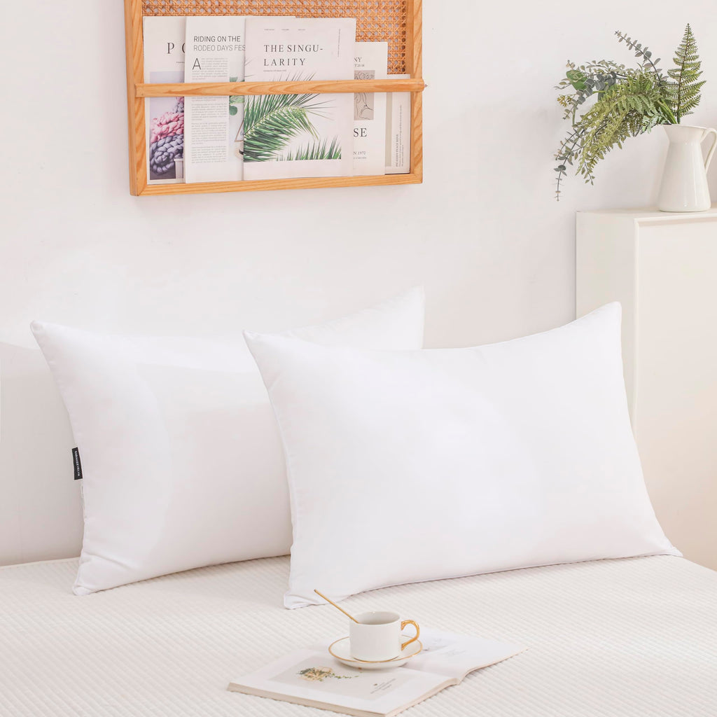 Gold Down Alternative Bed Pillow Set of 2 King Size P731