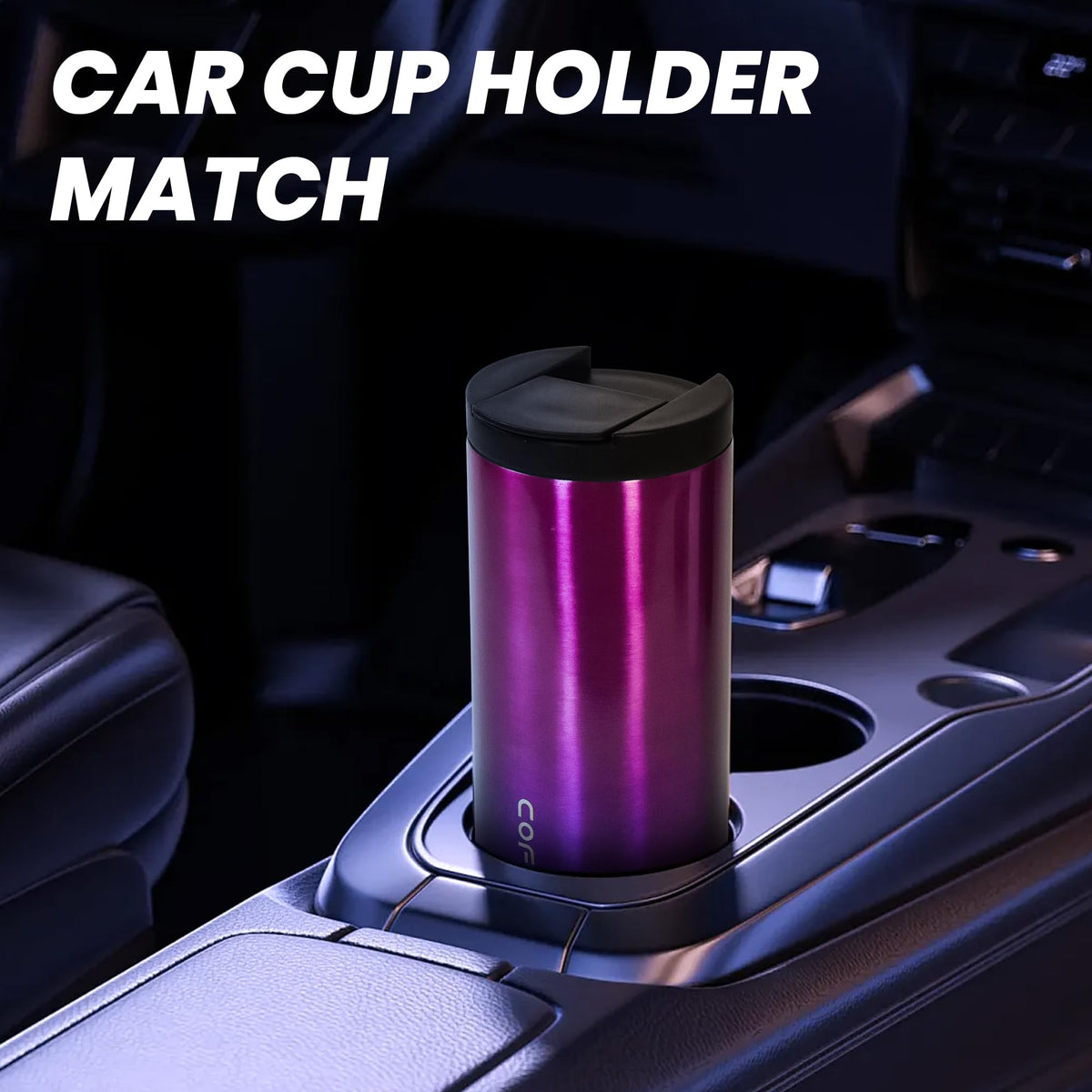 Insulated Coffee Mug 17oz 2 Pack Leak Proof Screw Lid V8190