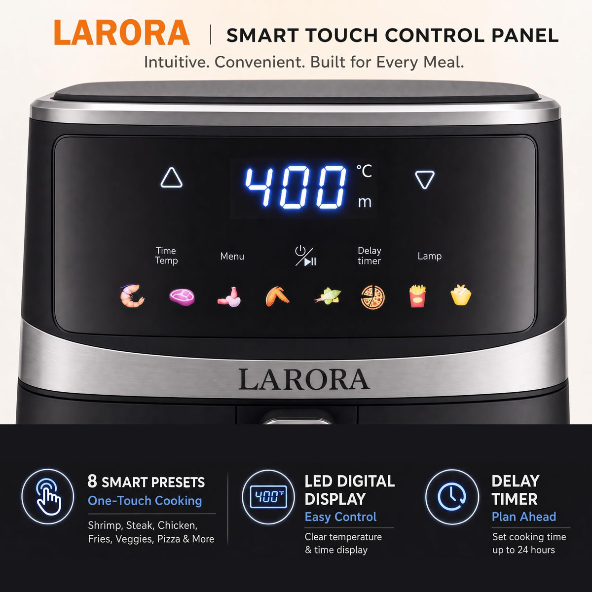6QT Digital Air Fryer with Touchscreen J3179