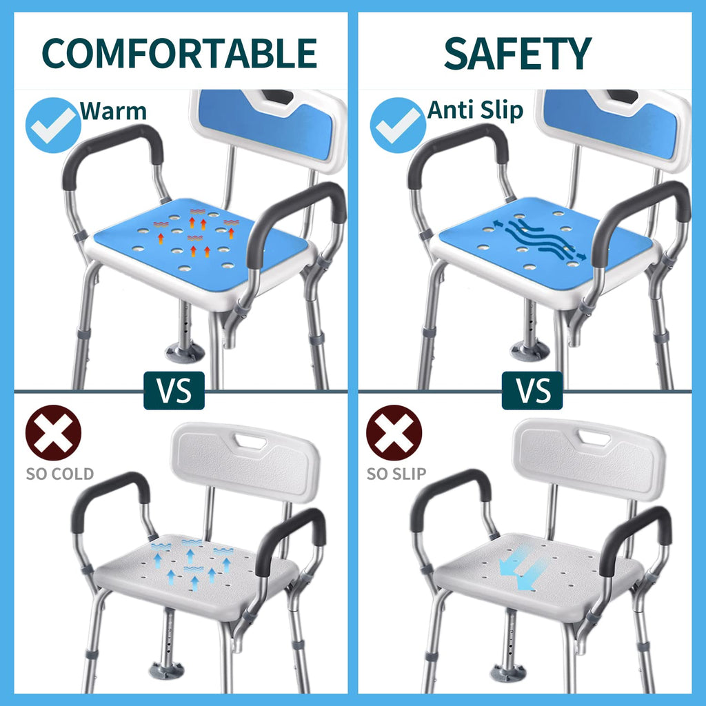 Padded Waterproof Shower Chair Pad Cover 15 x 12 inches A94690