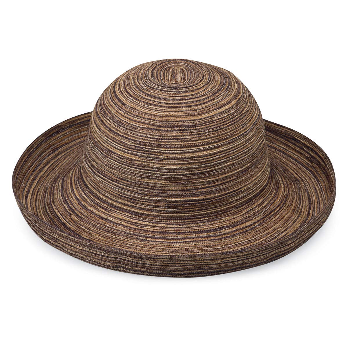 Brown UPF 30+ Wide Brim Packable Sun Hat Y2145