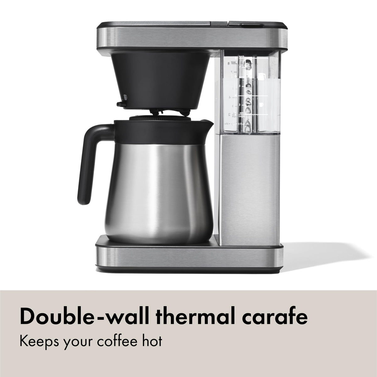 8-Cup Stainless Steel Thermal Carafe Coffee Maker B691582