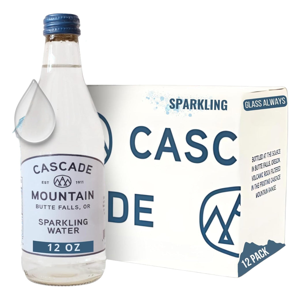 Sparkling Mineral Water in Glass Bottle 12oz 12 Pack I79712