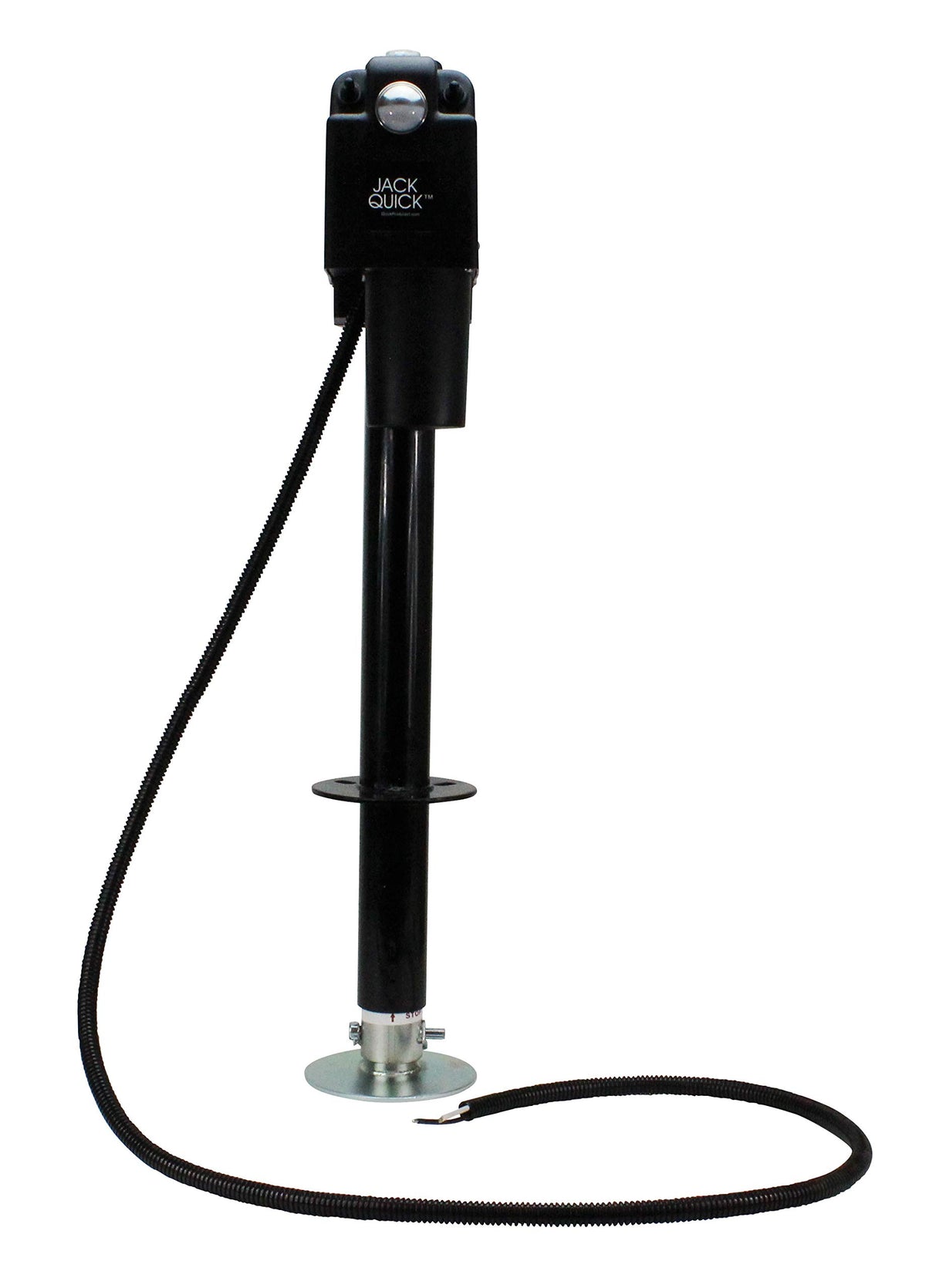 Electric A-Frame Tongue Jack with LED Work Light and Ground Wiring, 3,650 lbs. Capacity, Black T569523