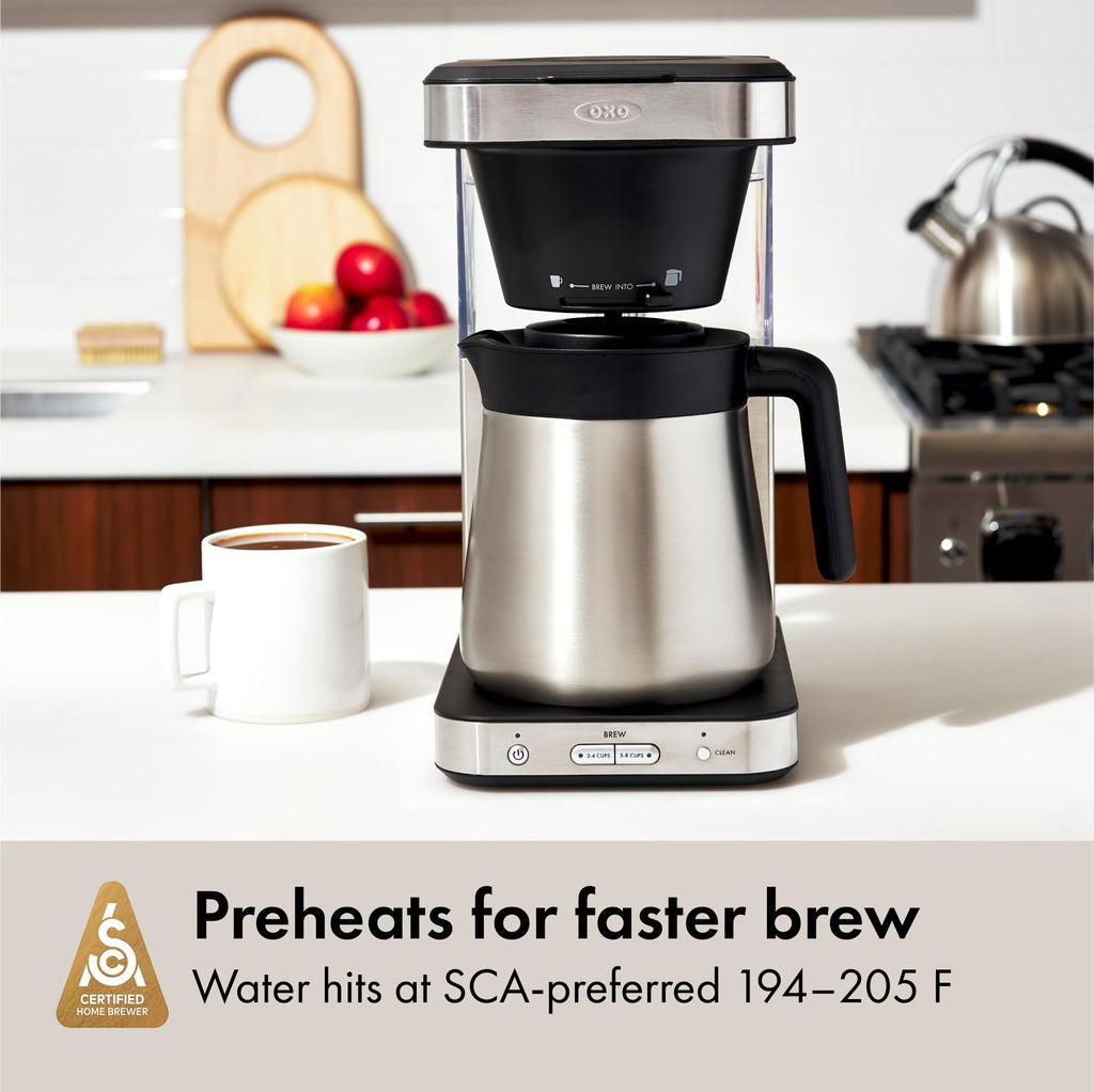 8-Cup Stainless Steel Thermal Carafe Coffee Maker B691582