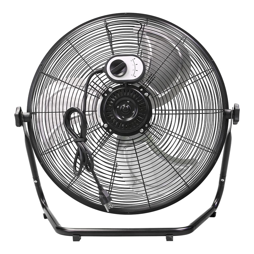 20 Inch 3-Speed High Velocity Metal Floor Fan D28696