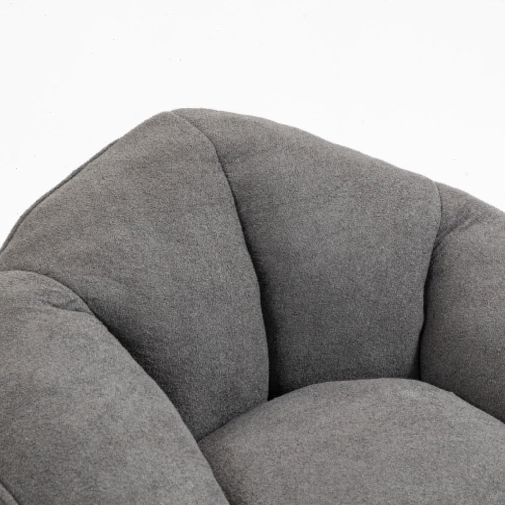 Microfiber Memory Foam Bean Bag Chair with Footstool S888352