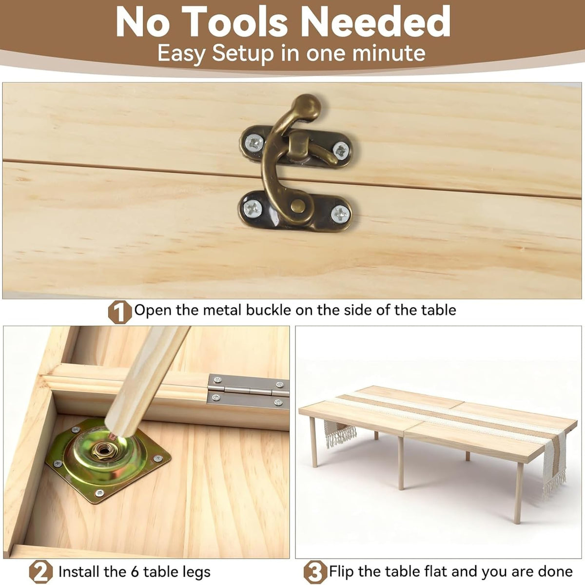 Folding Wooden Picnic Table N233