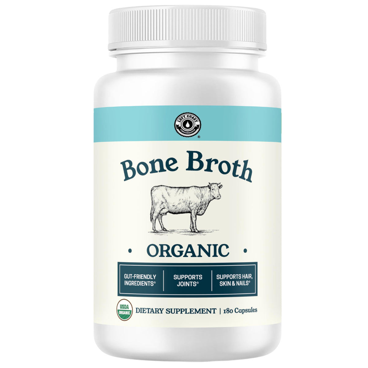 Bone Broth Capsules with Collagen, 180 Capsules D8409