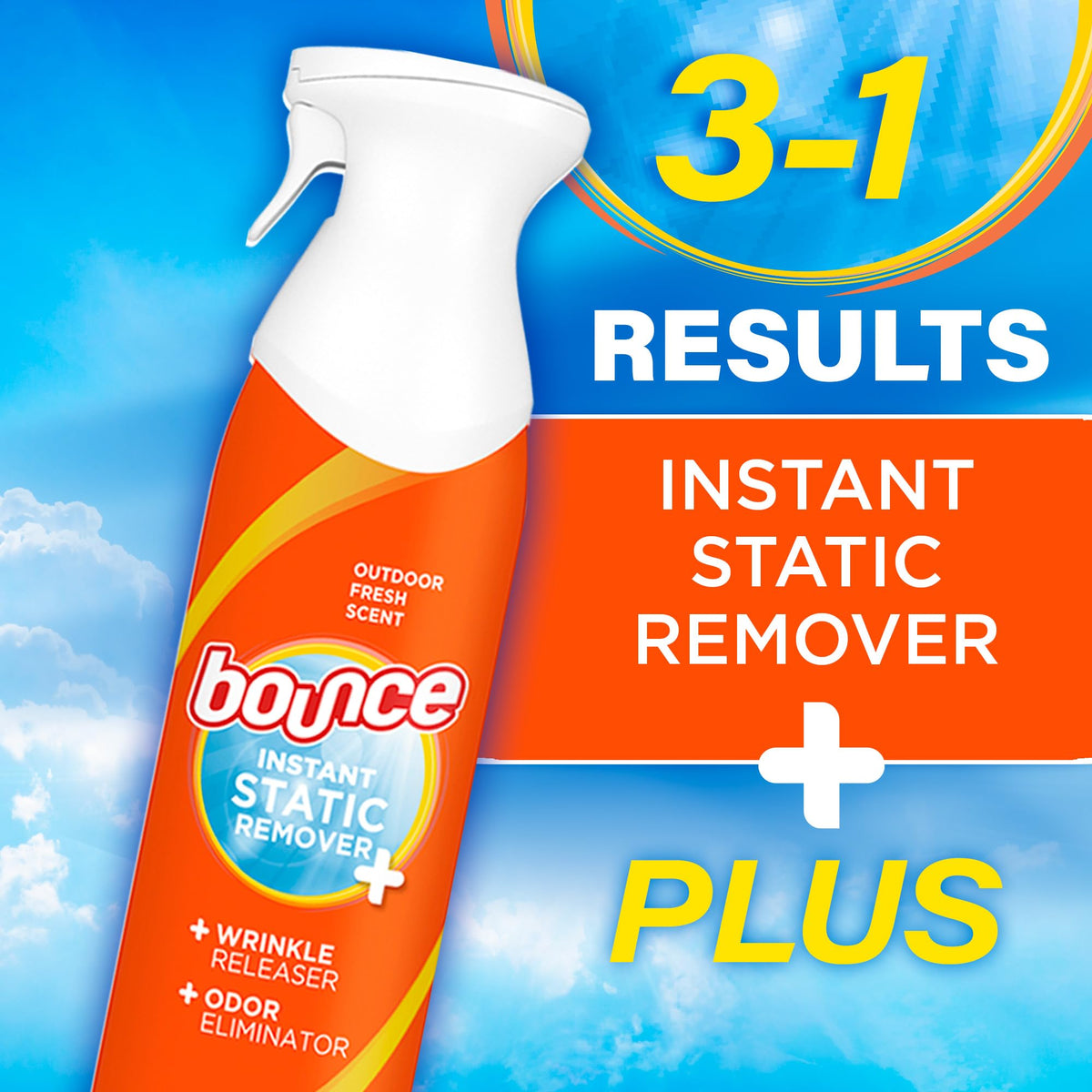 Anti Static Spray, 3 in 1 Wrinkle Release Fabric Refresher Spray 9.7 Fl Oz X339008