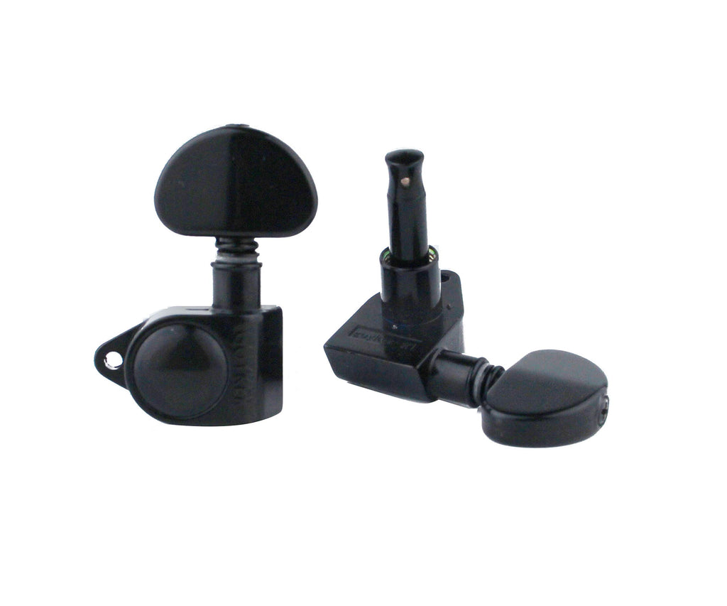 Guitar Machine Heads 3L + 3R Black C70607