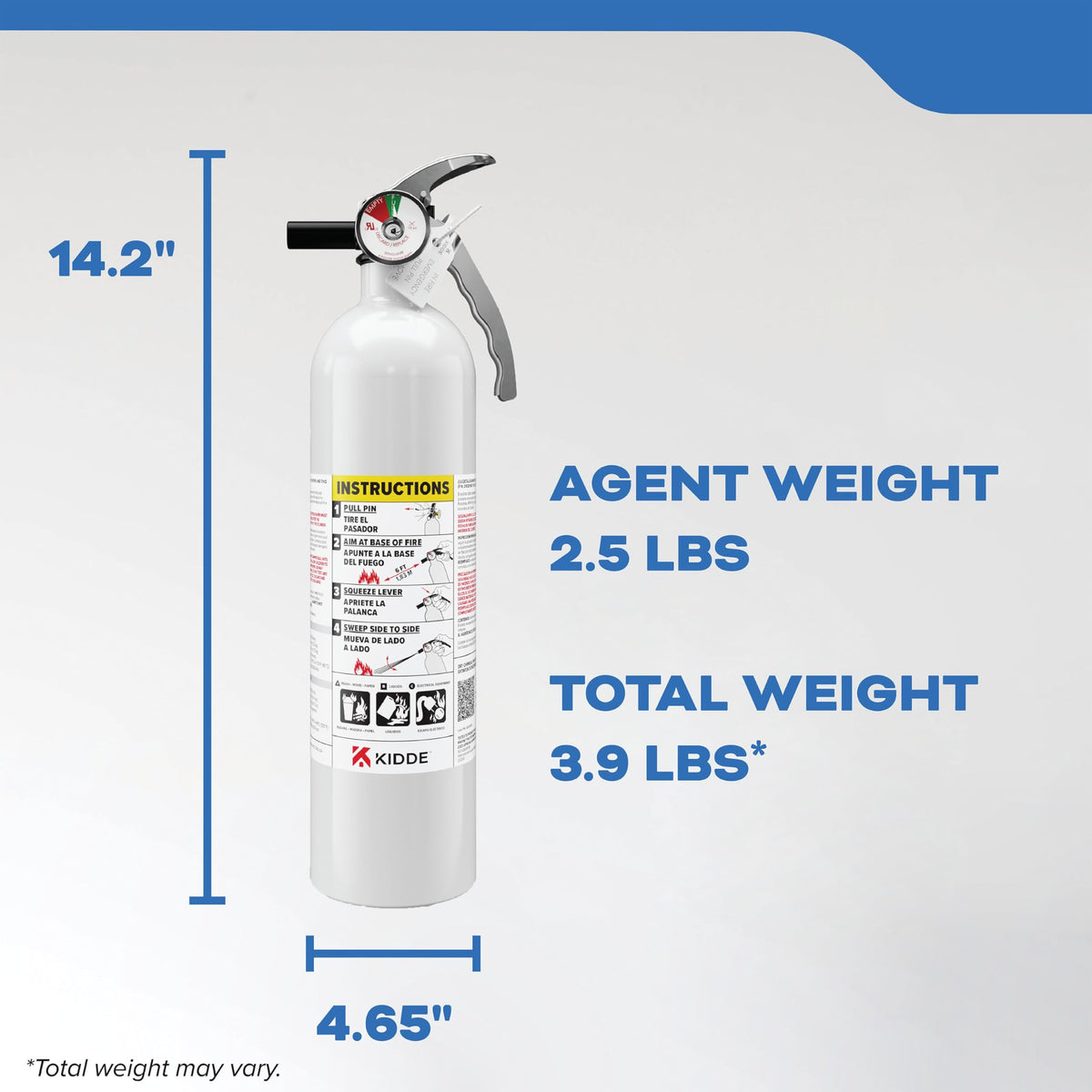 Fire Extinguisher 1-A:10-B:C 1 Pack F189