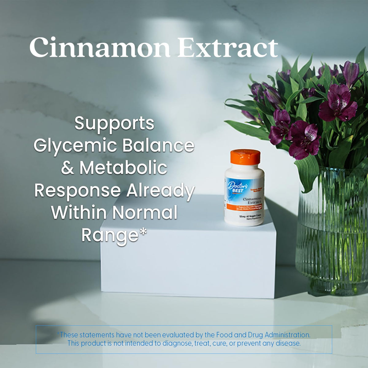 Cinnamon Bark Extract Capsules, 120 Veg Caps K372955
